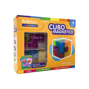 Cubo Magnético C/Tarjetas Adetec 7 Piezas