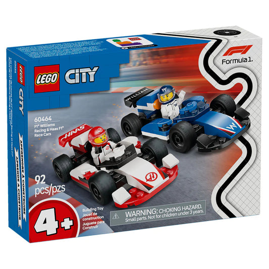 Lego City Autos De F1® Williams Racing Y Haas F1®