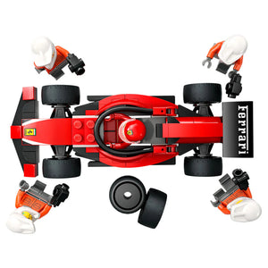 Lego City Parada En Pits De F1® Y Equipo De Mecánicos Con Auto Ferrari