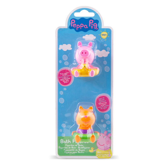 Figuras Baño Peppa Pig Blister 2 Unidades