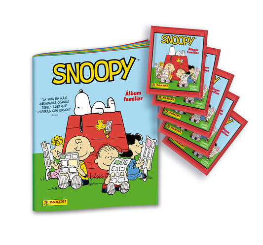 Pack 1 Album + 5 Sobres Snoopy