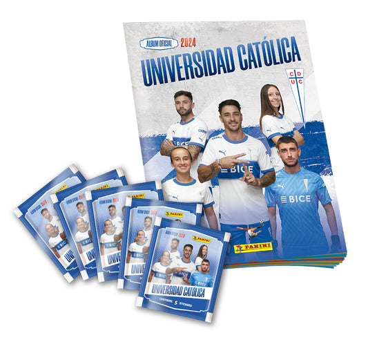 Pack 1 Album + 5 Sobres Universidad Catolica Team 2024