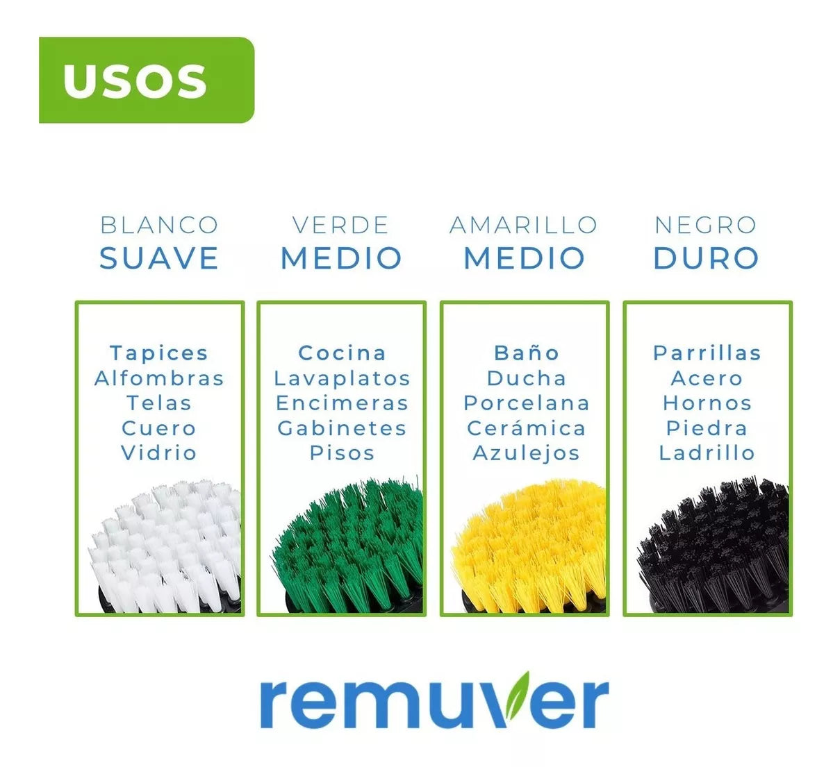 Set 10 Cepillos Limpieza Para Taladro Remuver Auto Hogar Y Tapiz