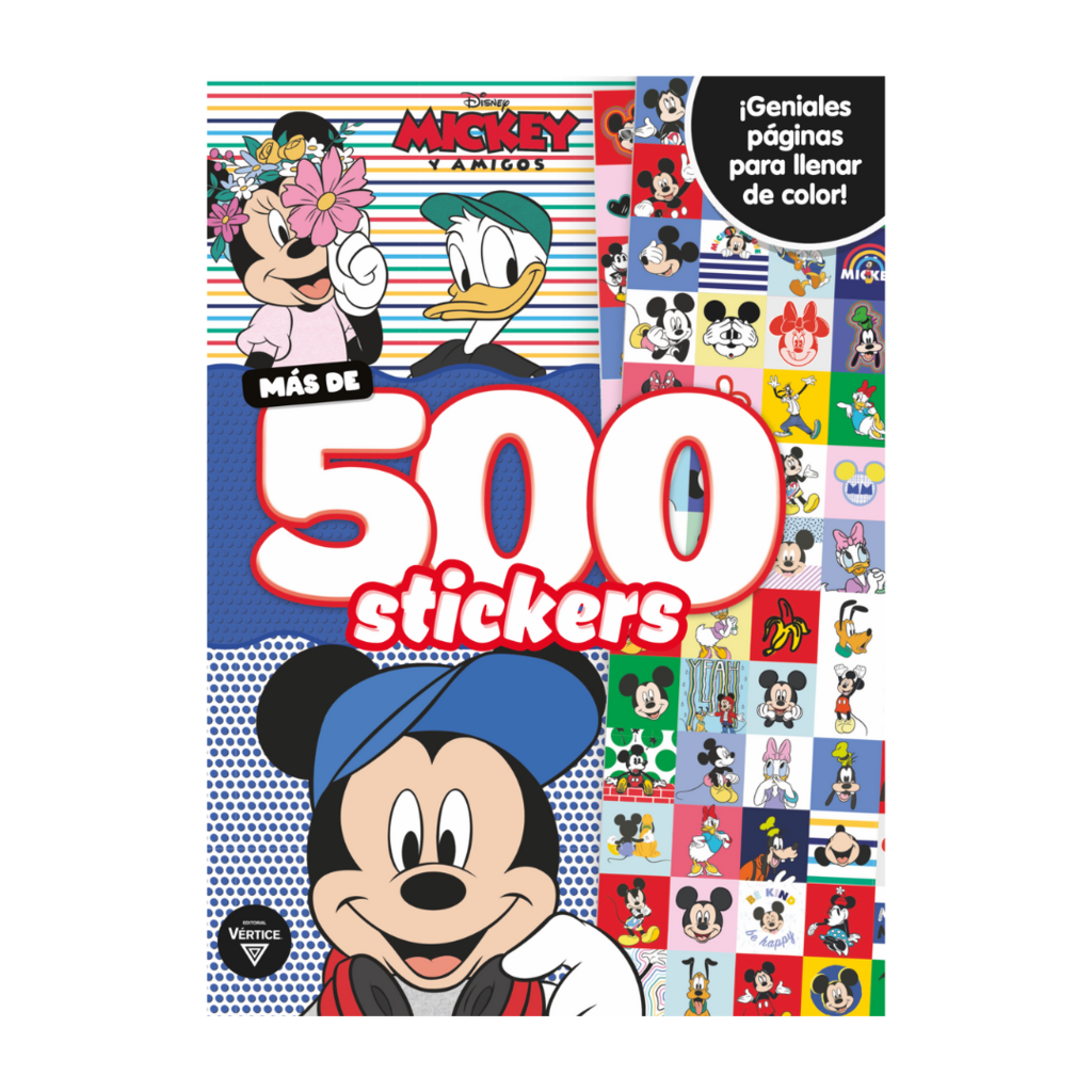 Libro Actividades 500 Stickers Mickey