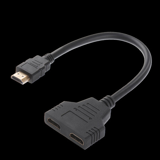 Cable Adaptador HDMI A  2X HDMI (Conecta 2 Pantallas)