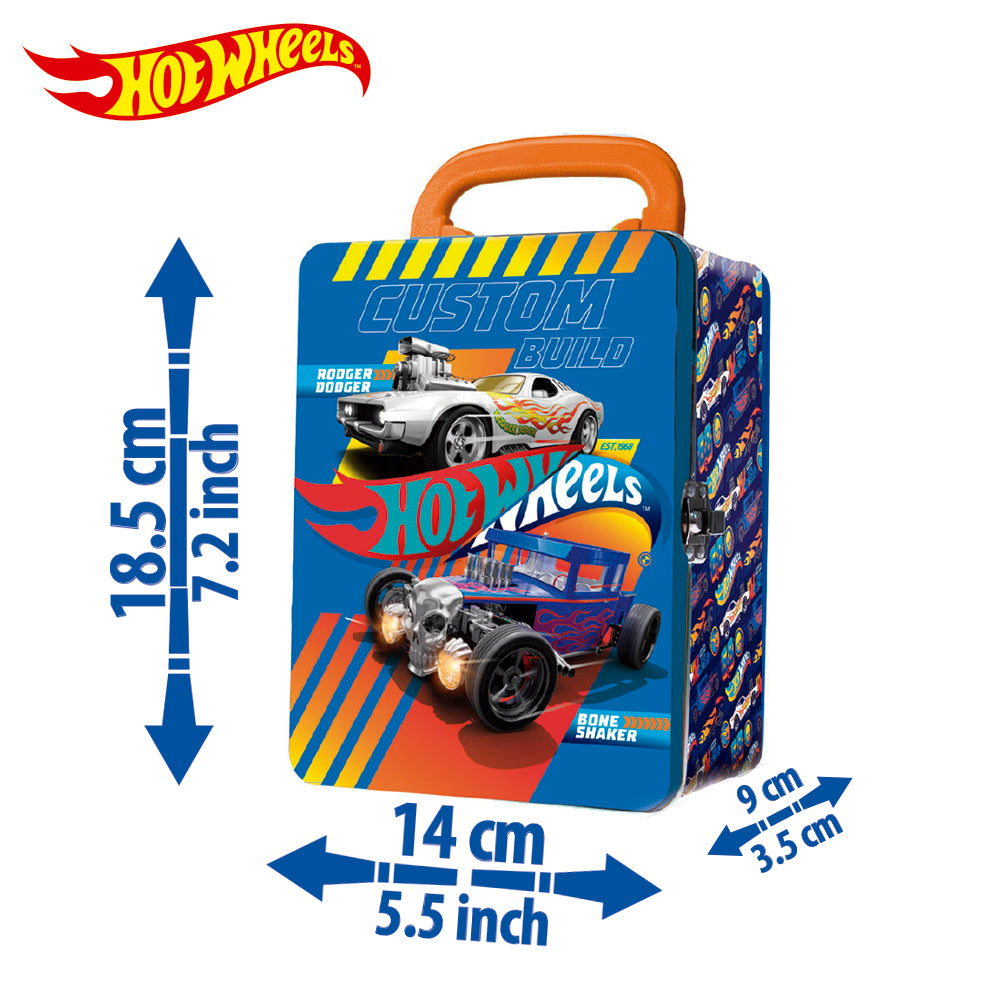 Caja Metálica Portautos Hotwheels