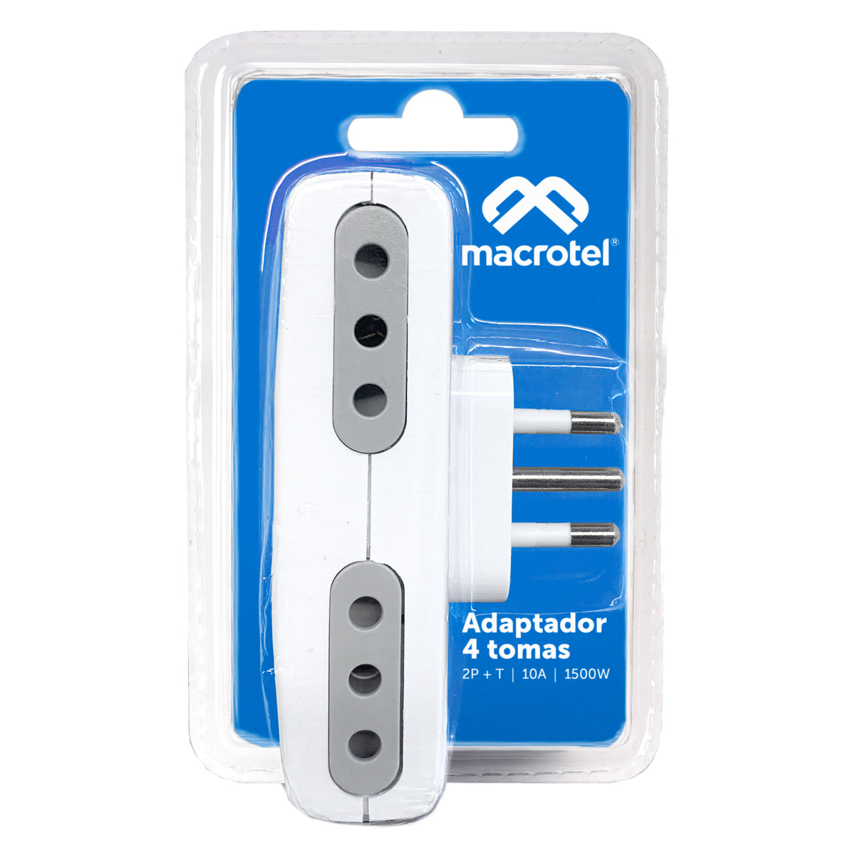 Adaptador Enchufe 10A, 4 Socket 10A