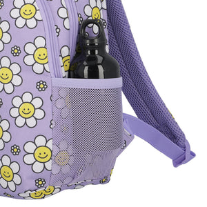 Mochila Saxoline Infantil Homeschool Flores Lila