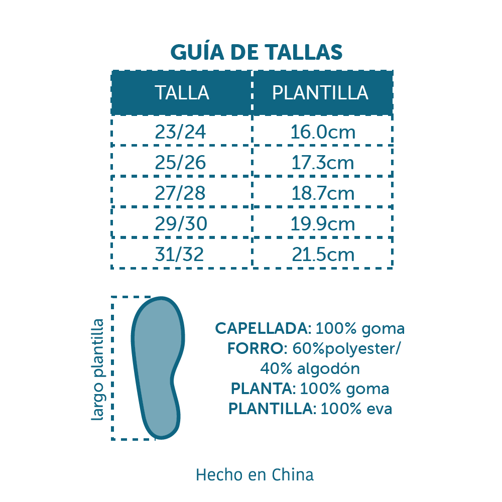 Botas de Agua Infantil Aqua