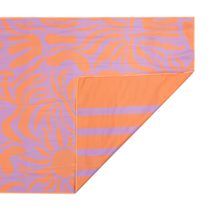 Toalla Playa Microfibra Reversible 85X163Cm Naranja