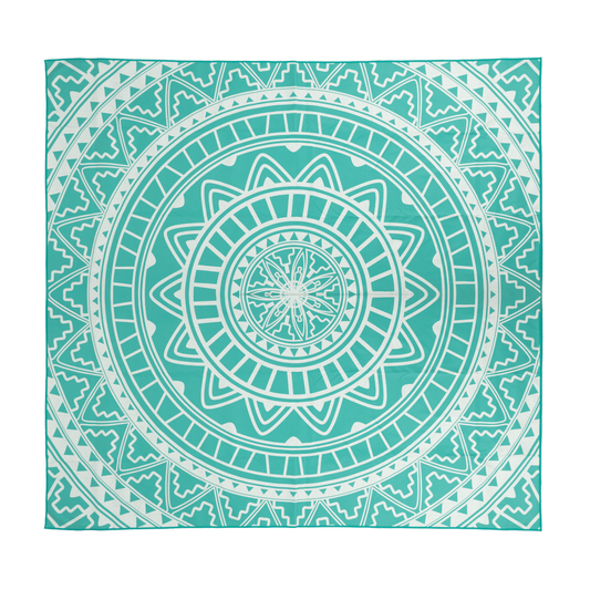 Toalla Playa XL 153X163Cm Mandala Aqua