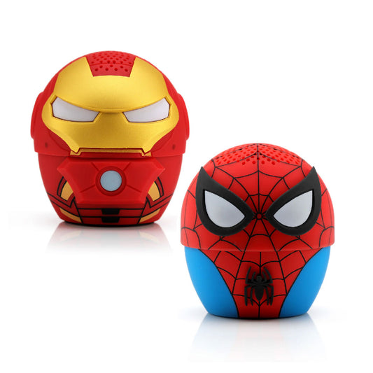 Combo Parlantes Bluetooth Bitty Boomers Iron Man + Spiderman