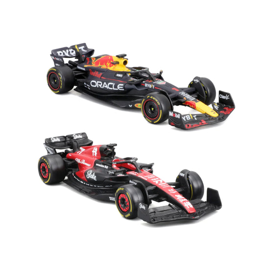 Combo Autos a Escala 1:43 Alfa Romeo + Oracle Red Bull Racing