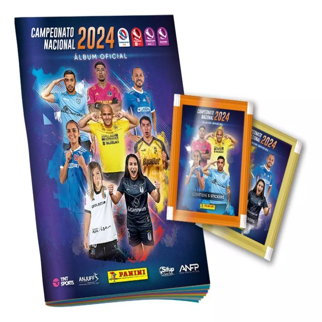 Pack 1 Album + 5 Sobres Campeonato Nacional 2024