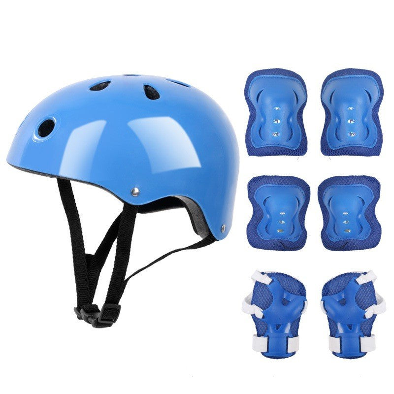 Set Casco Y Kid De Protección Blue Infantil