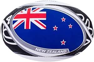 Pelota Rugby Gilbert. New Zealand Flag - 5