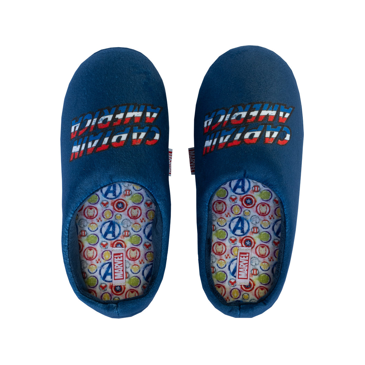 Pantufla Hombre Capitán América Azul