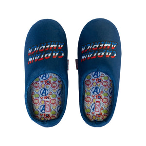 Pantufla Hombre Capitán América Azul